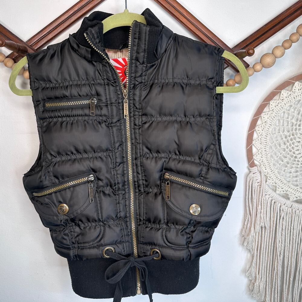 Tokyo Collection Black Puffer Vest